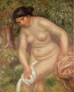 Baderen tørrer sig selv, 1895